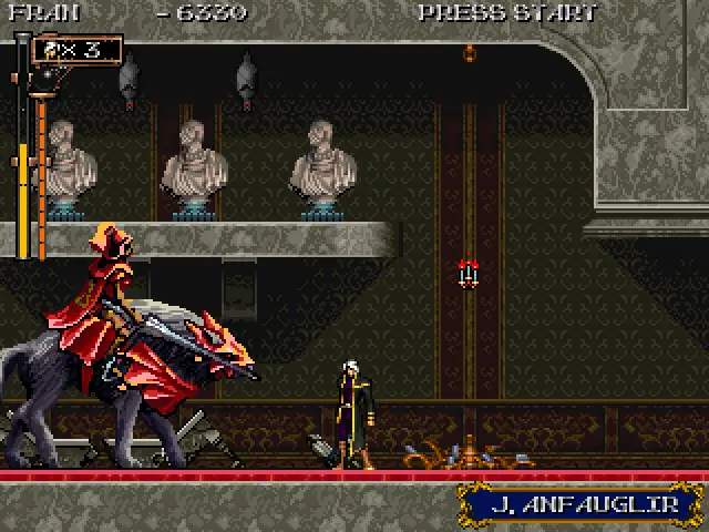 Galería demoniaca, nivel final de la versión completa de Silver Night's Crusaders